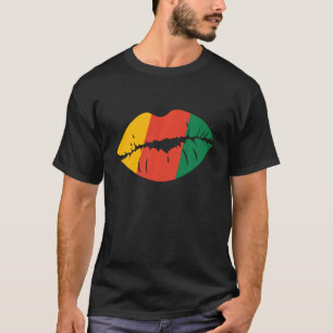 Mannen met de zwarte geschiedenis van de Afrikaans T-shirt