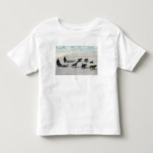 Mannen met Dogsled "Artic Fast Mail" Kinder Shirts