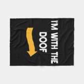 Mannen Met Doof Halloween Kostuum Grappige Koppels Fleece Deken (Voorkant (Horizontaal))
