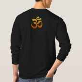 Mannen met dubbel gezichtsveld Lange hoes om het s T-shirt (Achterkant)