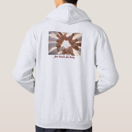 Mannen met een gehamerd sweatshirt (Achterkant)