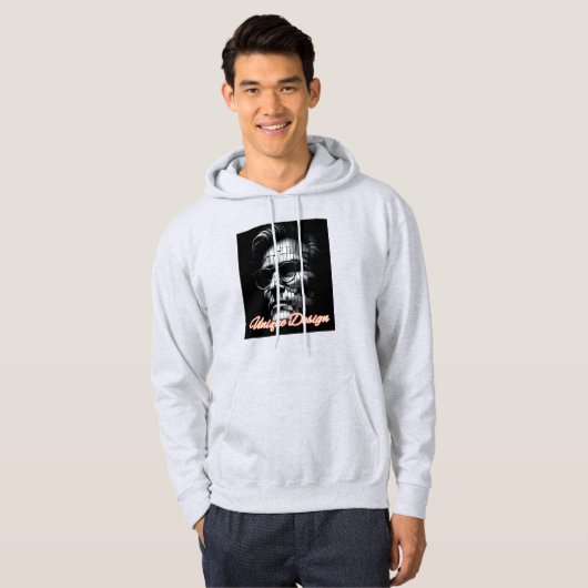 Mannen met een gehamerd sweatshirt (Voorkant volledig)