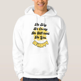Mannen met een gehamerd sweatshirt
