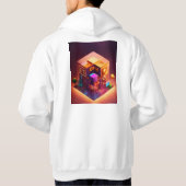 Mannen met een gehamerd sweatshirt (Achterkant)