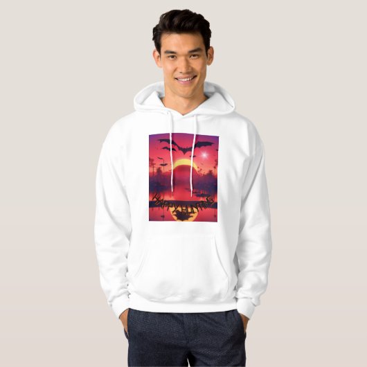 Mannen met een gehamerd sweatshirt (Voorkant volledig)