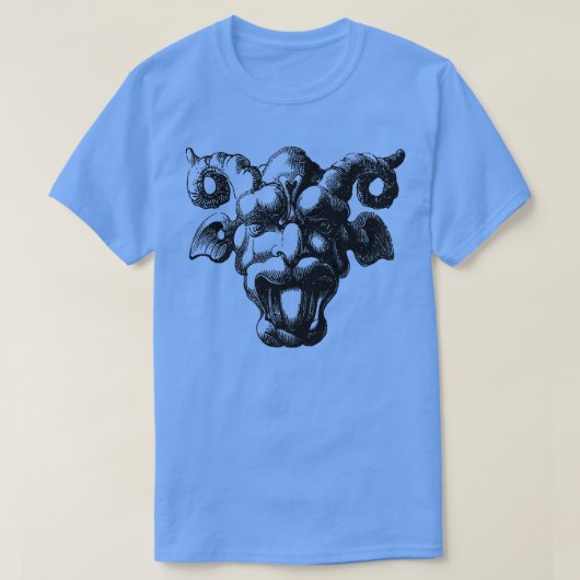 mannen met een kraandeeg van gothic gargoyle fairy t-shirt (Design voorkant)
