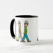 Mannen met een lage matchstick mok (Voorkant links)