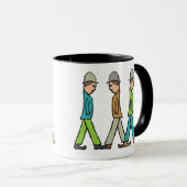 Mannen met een lage matchstick mok (Voorkant rechts)