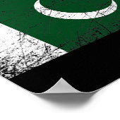 Mannen met een vernederd patriottisch Pakistan Vla Poster (Hoek)