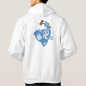 Mannen met gebogen sweatshirt Design 2 (Achterkant)