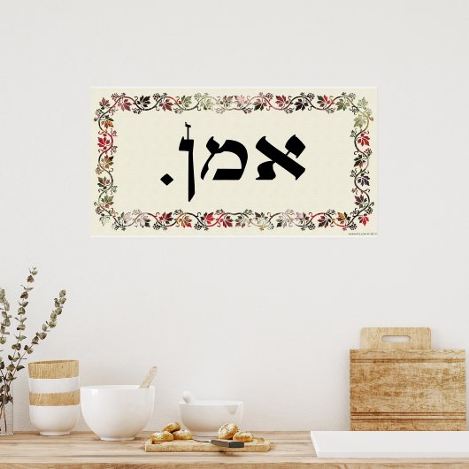 Mannen met gehakt papier poster (Keuken)