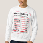 Mannen met gepersonaliseerde benaming voeding - Bi Trui (Voorkant)