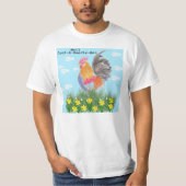 Mannen met haan t-shirt (Voorkant)