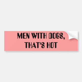 MANNEN MET HONDEN, DAT IS HOE BUMPERSTICKER
