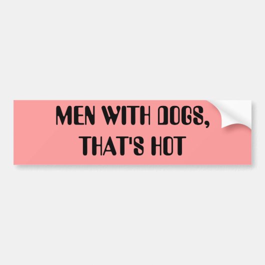 MANNEN MET HONDEN, DAT IS HOE BUMPERSTICKER (Voorkant)