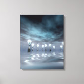 Mannen met ideeën canvas afdruk (Voorkant)