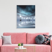 Mannen met ideeën canvas afdruk (Insitu (Woonkamer))