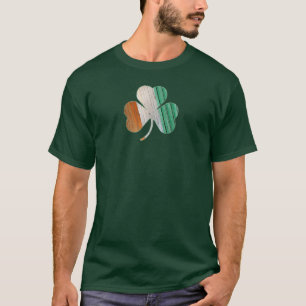 Mannen met Ierse vlag Shamrock T-shirt
