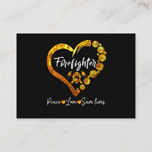 Mannen met kerstbomen voor brandweerlieden visitekaartje (Achterkant)