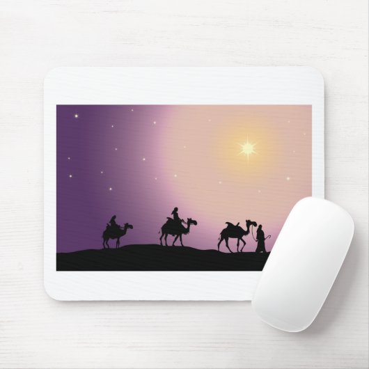 Mannen met kerstmis muismat (Met muis)