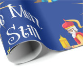 Mannen met kerstmis Religie Cadeaupapier (Rol Hoek)