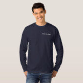 Mannen met lange basishoes T-shirt (Voorkant volledig)