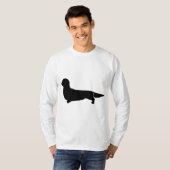 Mannen met lange hoes en lange hoes t-shirt (Voorkant volledig)