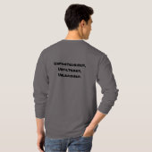 Mannen met lange hoes (T-Shirt) T-shirt (Achterkant volledig)