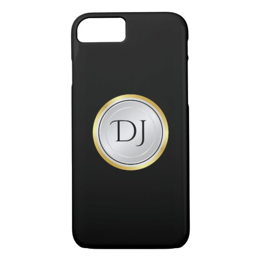 Mannen met monogram Case-Mate iPhone case (Achterkant)