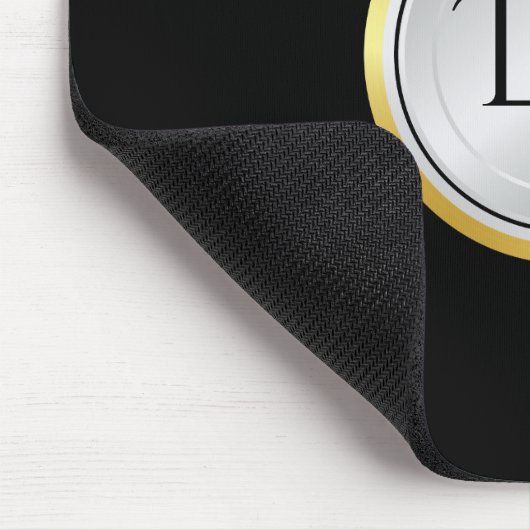 Mannen met monogram muismat (Hoek)