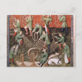 Mannen met netten briefkaart (Voorkant)