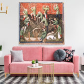 Mannen met netten canvas afdruk (Insitu (Woonkamer))