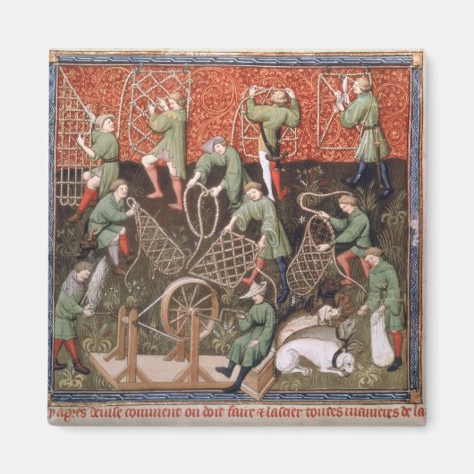 Mannen met netten magneet (Voorkant)