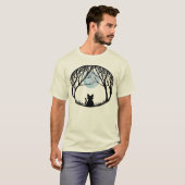 Mannen met T-shirt Organic Cat T-shirt (Voorkant volledig)
