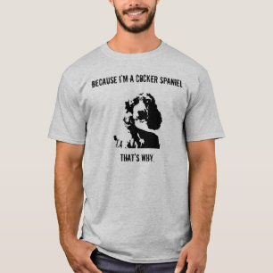 Mannen met T-Shirt voor Cockerspaniel