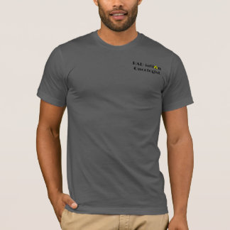 mannen met T-shirt voor RAD-iation Oncoloog