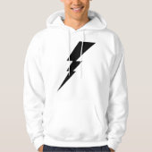 Mannen met zwarte Flash-bliksembolt Hoodie (Voorkant)