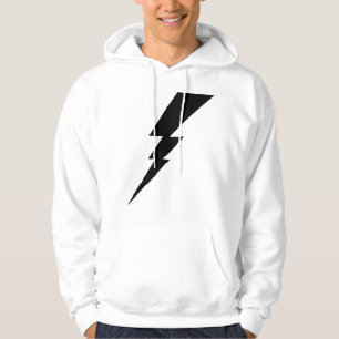 Mannen met zwarte Flash-bliksembolt Hoodie
