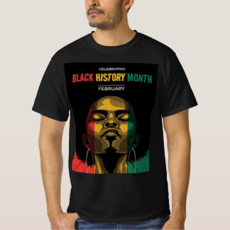 Mannen met zwarte voorgeschiedenis t-shirt