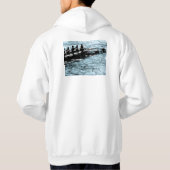 Mannen met zweetshirt hoodie (Achterkant)