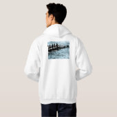 Mannen met zweetshirt hoodie (Achterkant volledig)