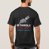 Mannen metRev Logo voor en achter T-shirt (Achterkant)