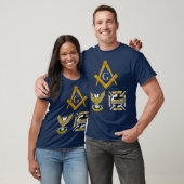 Mannen metselaar Schotse York Rite T-shirt Masonic (Unisex)