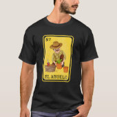 Mannen Mexicaanse opa vader pap Spaans loterijbai T-shirt (Voorkant)