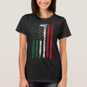 Mannen Mexicaanse vlaggenbrandweervrouw Cinco de M T-shirt