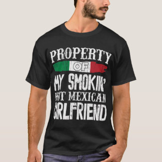 Mannen Mexicaanse Vriendin Grappig Vriendje Valent T-shirt