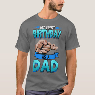 Mannen mijn eerste verjaardag als vader Baby T-shirt