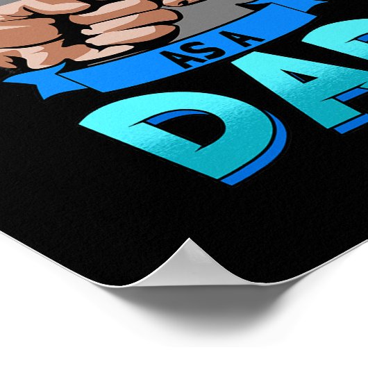 Mannen mijn eerste verjaardag als vader moeder Bab Poster (Hoek)