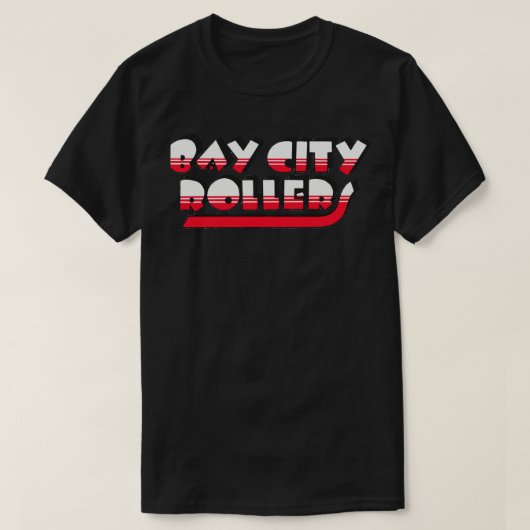 Mannen Mijn favoriete band Bay City Rollers Music  T-shirt (Design voorkant)