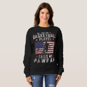 Mannen Mijn favoriete Basketbalspeler roept me Paw Trui (Voorkant volledig)